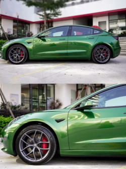 Gloss Metallic Sonoma Green Car Vinyl Wrap review Derek 01