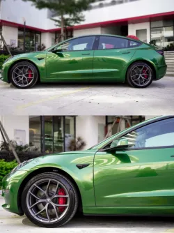 Gloss Metallic Sonoma Green Car Vinyl Wrap review Derek 01