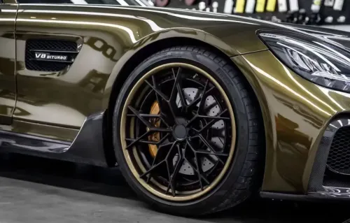 Gloss Metallic Midnight Gold Car Vinyl Wrap review 