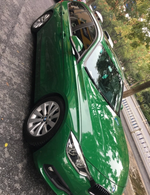 High Gloss Vintage Racing Green Car Vinyl Wrap review 