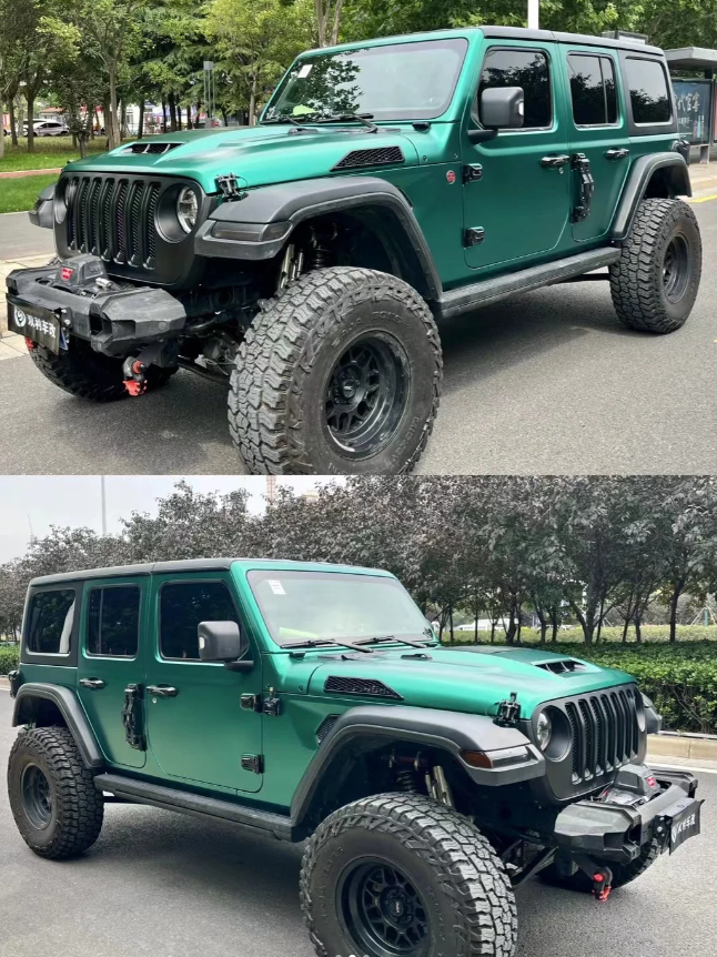 Matte Metallic Emerald Green Car Vinyl Wrap  review Andy 02