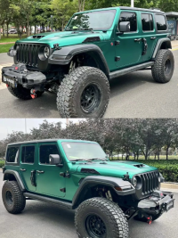 Matte Metallic Emerald Green Car Vinyl Wrap  review 1