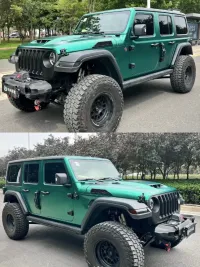 Matte Metallic Emerald Green Car Vinyl Wrap  review 1