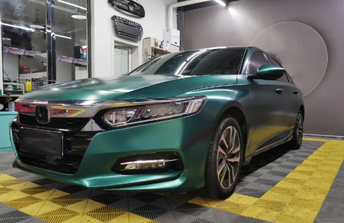 Matte Metallic Emerald Green Car Vinyl Wrap  review Adrian Cabrera 02