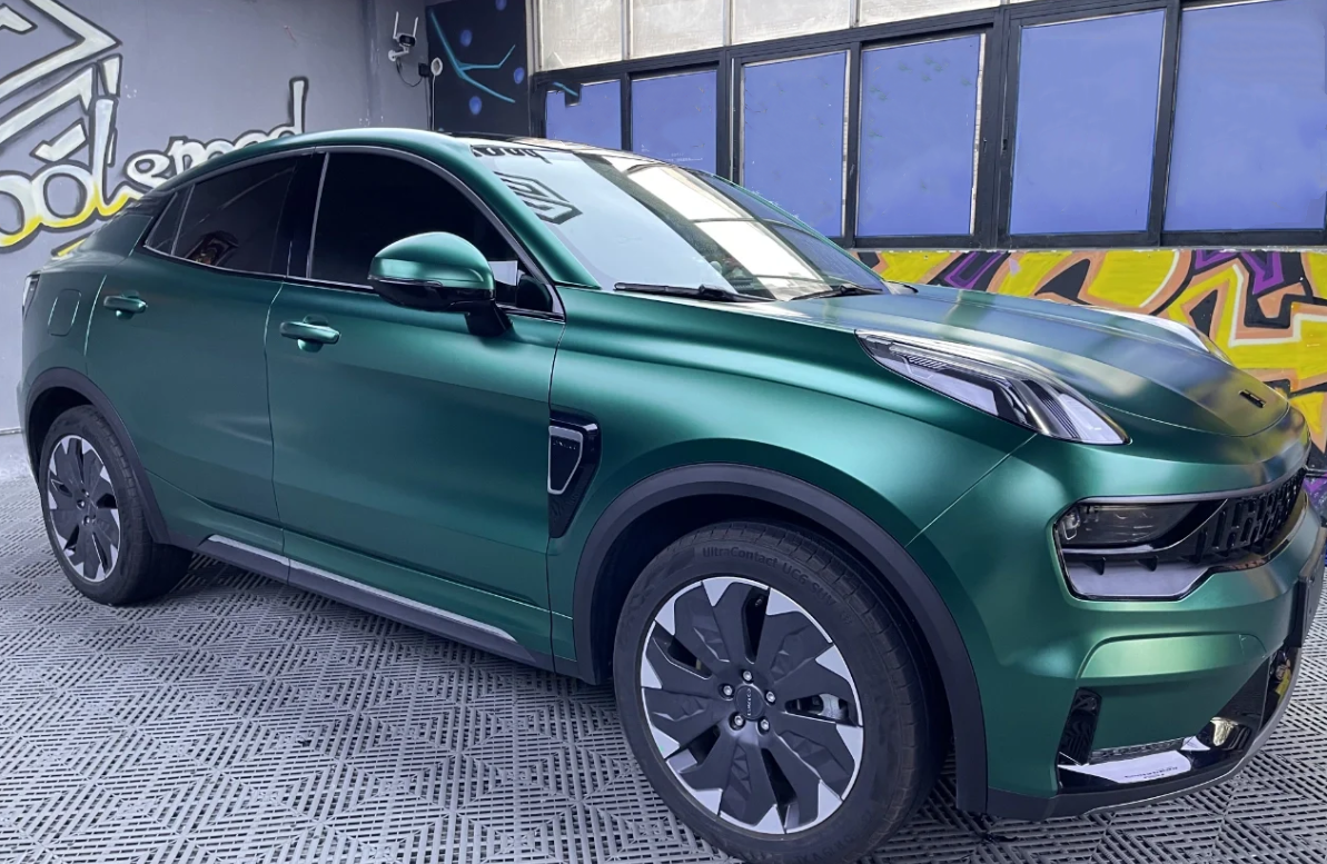 Matte Metallic Emerald Green Car Vinyl Wrap  review Jade N Nguyen 01