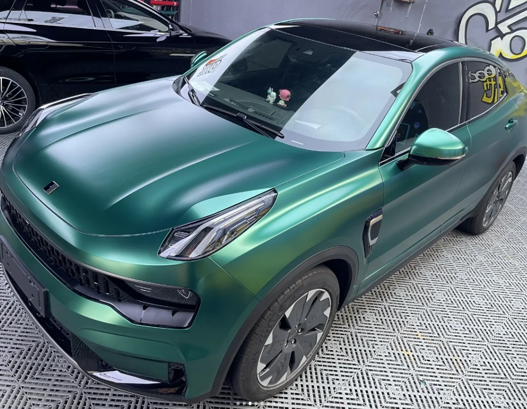 Matte Metallic Emerald Green Car Vinyl Wrap  review Jade N Nguyen 02