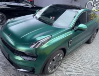 Matte Metallic Emerald Green Car Vinyl Wrap  review 1