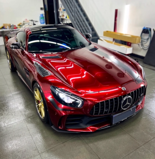  Liquid Metallic Dragon Blood Red Car Vinyl Wrap review 