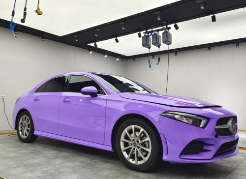Super Gloss Lavender Purple Car Vinyl Wrap review 
