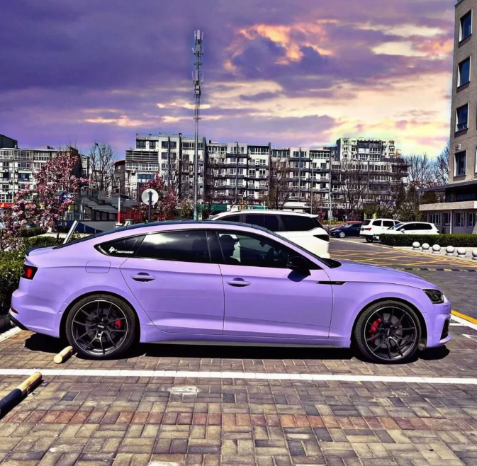Super Gloss Lavender Purple Car Vinyl Wrap review 0