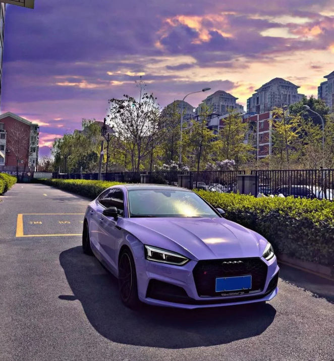 Super Gloss Lavender Purple Car Vinyl Wrap review 2