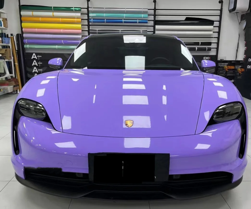 Super Gloss Lavender Purple Car Vinyl Wrap review 1