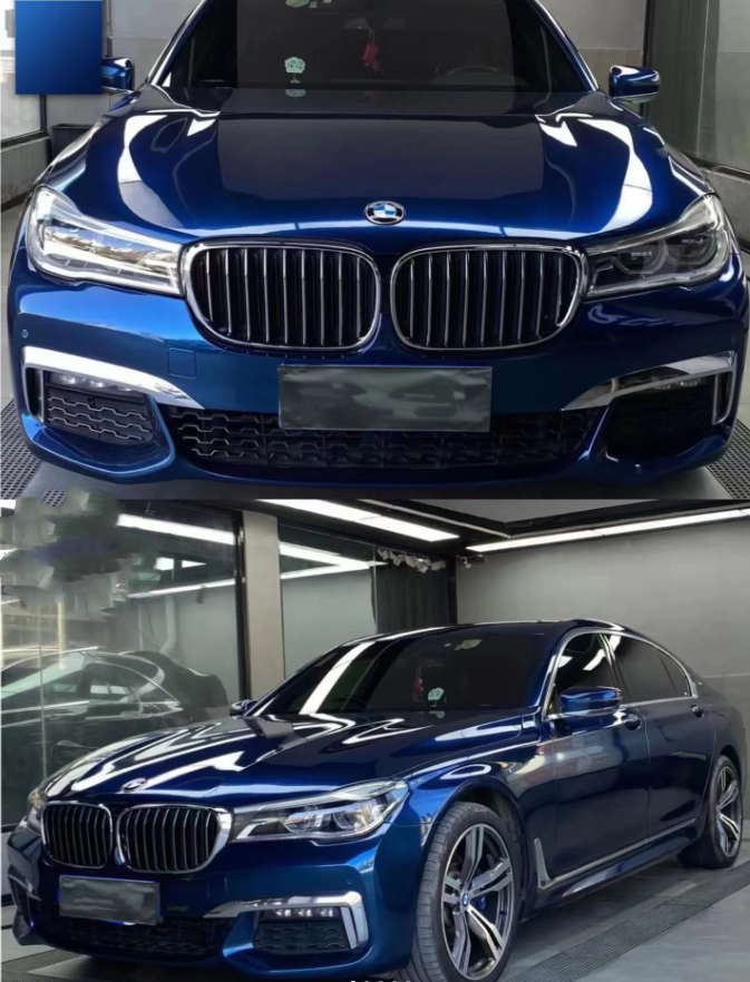 Gloss Metallic Indigo Blue Car Vinyl Wrap review 0