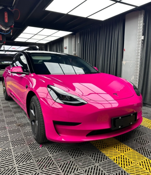 Super Gloss Rose Red Car Vinyl Wrap review 