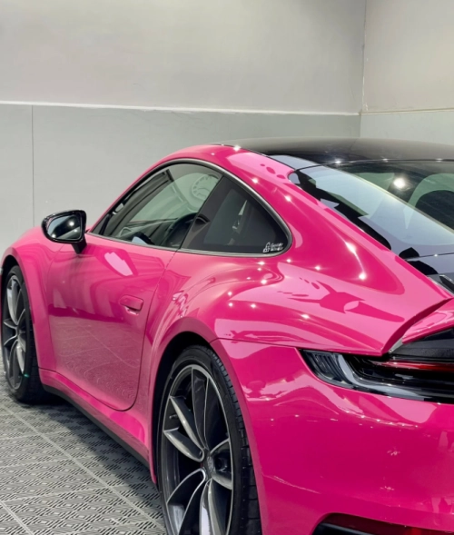 Super Gloss Rose Red Car Vinyl Wrap review 