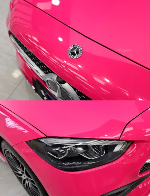 Super Gloss Rose Red Car Vinyl Wrap review 