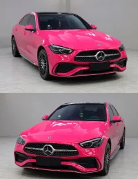 Super Gloss Rose Red Car Vinyl Wrap review 1