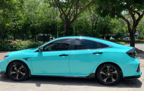 Super Gloss Tiffany Blue Car Vinyl Wrap review 
