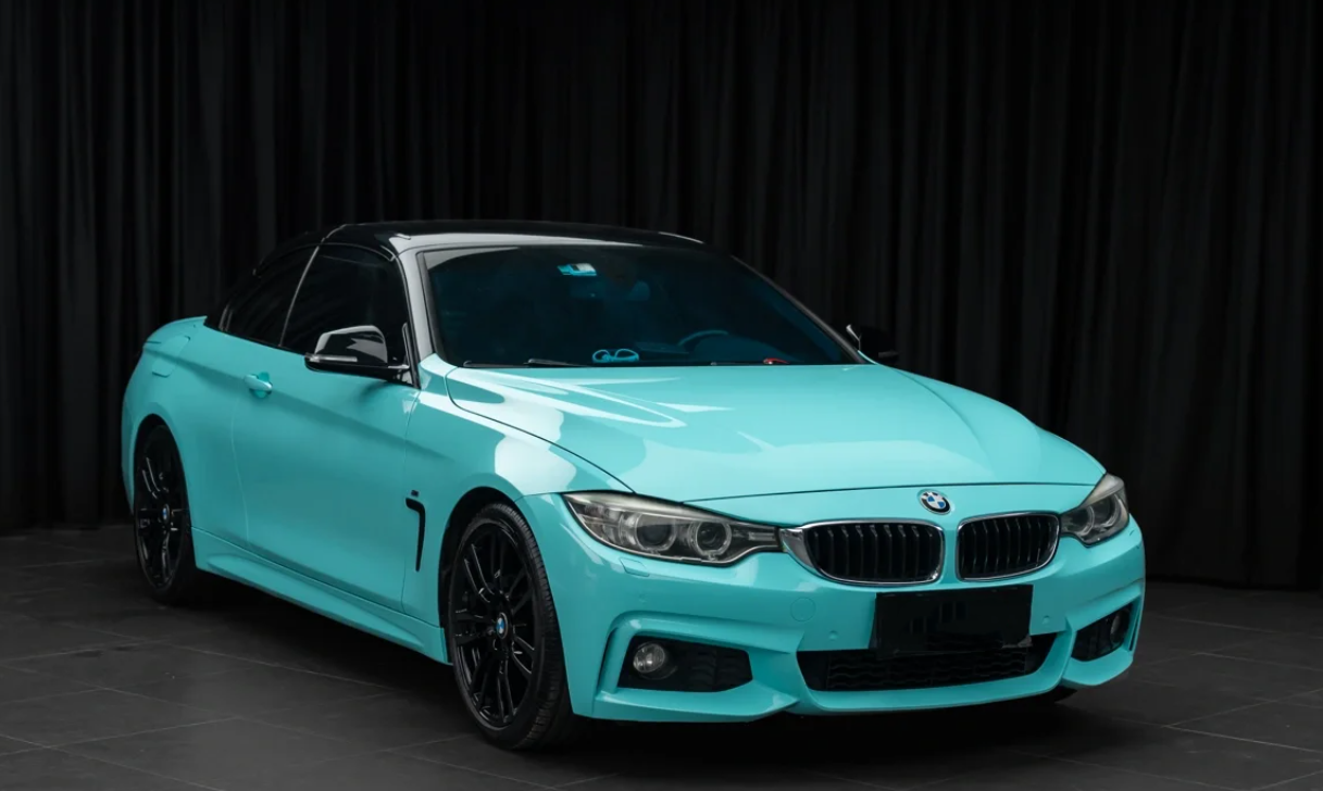 Super Gloss Tiffany Blue Car Vinyl Wrap review Farhan 03