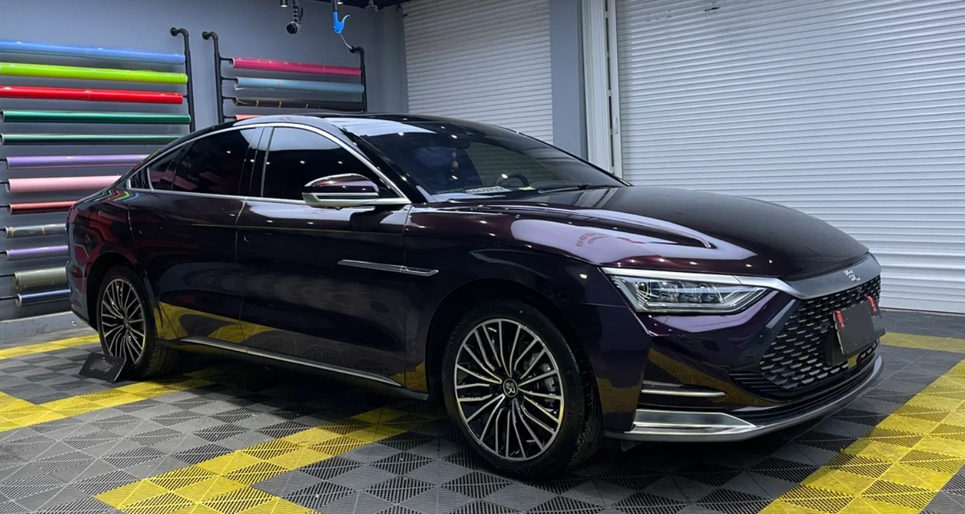 Gloss Metallic Midnight Red Car Vinyl Wrap review 1