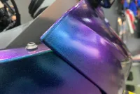 Matte Diamond Purple Blue Car Vinyl Wrap review 2