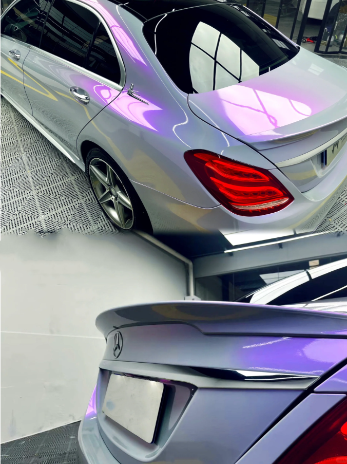 Candy Metallic Gray Purple Car Vinyl Wrap review 1