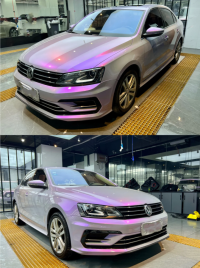 Candy Metallic Gray Purple Car Vinyl Wrap review 0