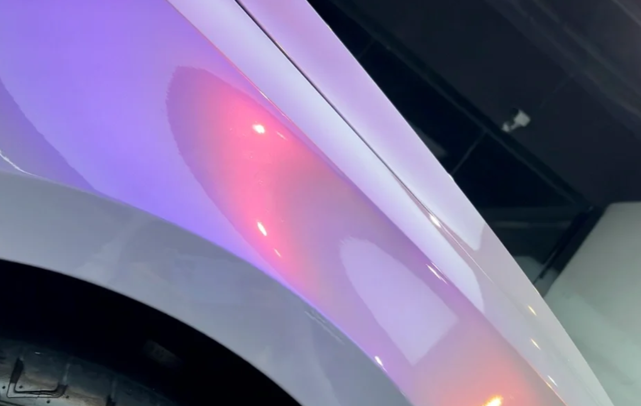 Candy Metallic Gray Purple Car Vinyl Wrap review 2