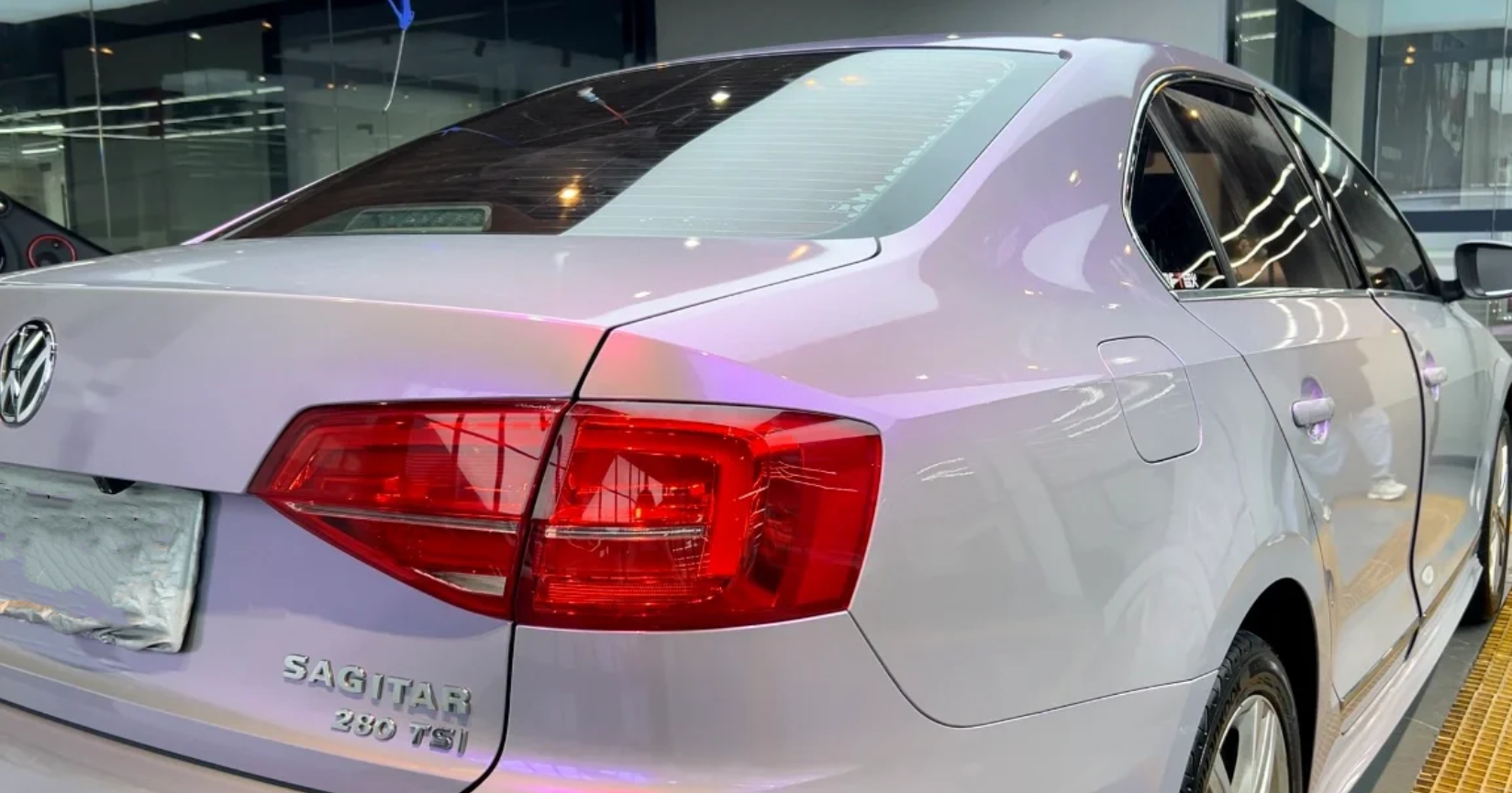 Candy Metallic Gray Purple Car Vinyl Wrap review 4