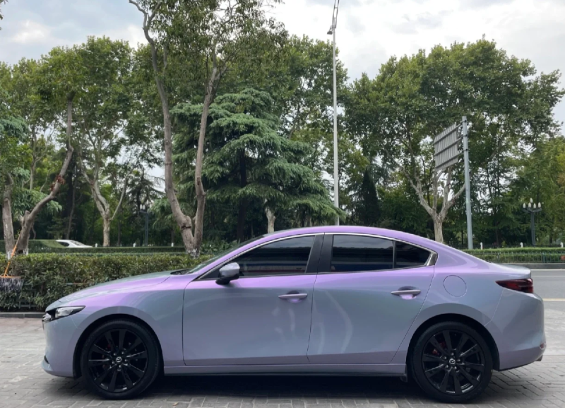 Candy Metallic Gray Purple Car Vinyl Wrap review 0