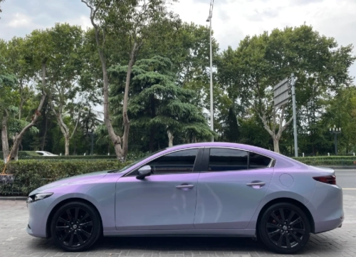 Candy Metallic Gray Purple Car Vinyl Wrap review 