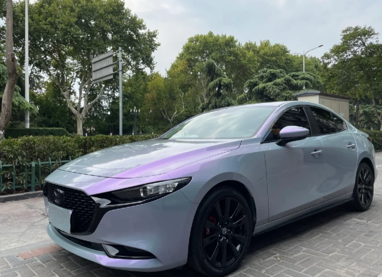 Candy Metallic Gray Purple Car Vinyl Wrap review 2