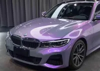 Candy Metallic Gray Purple Car Vinyl Wrap review 1