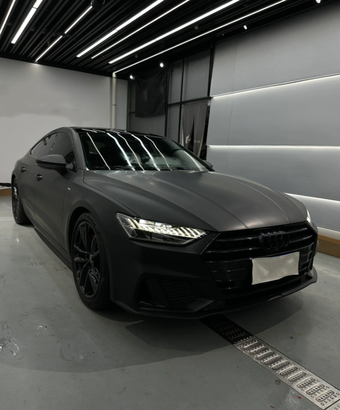 Matte Black Car Vinyl Wrap review 1