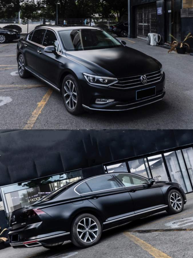 Satin Black Car Vinyl Wrap review 1