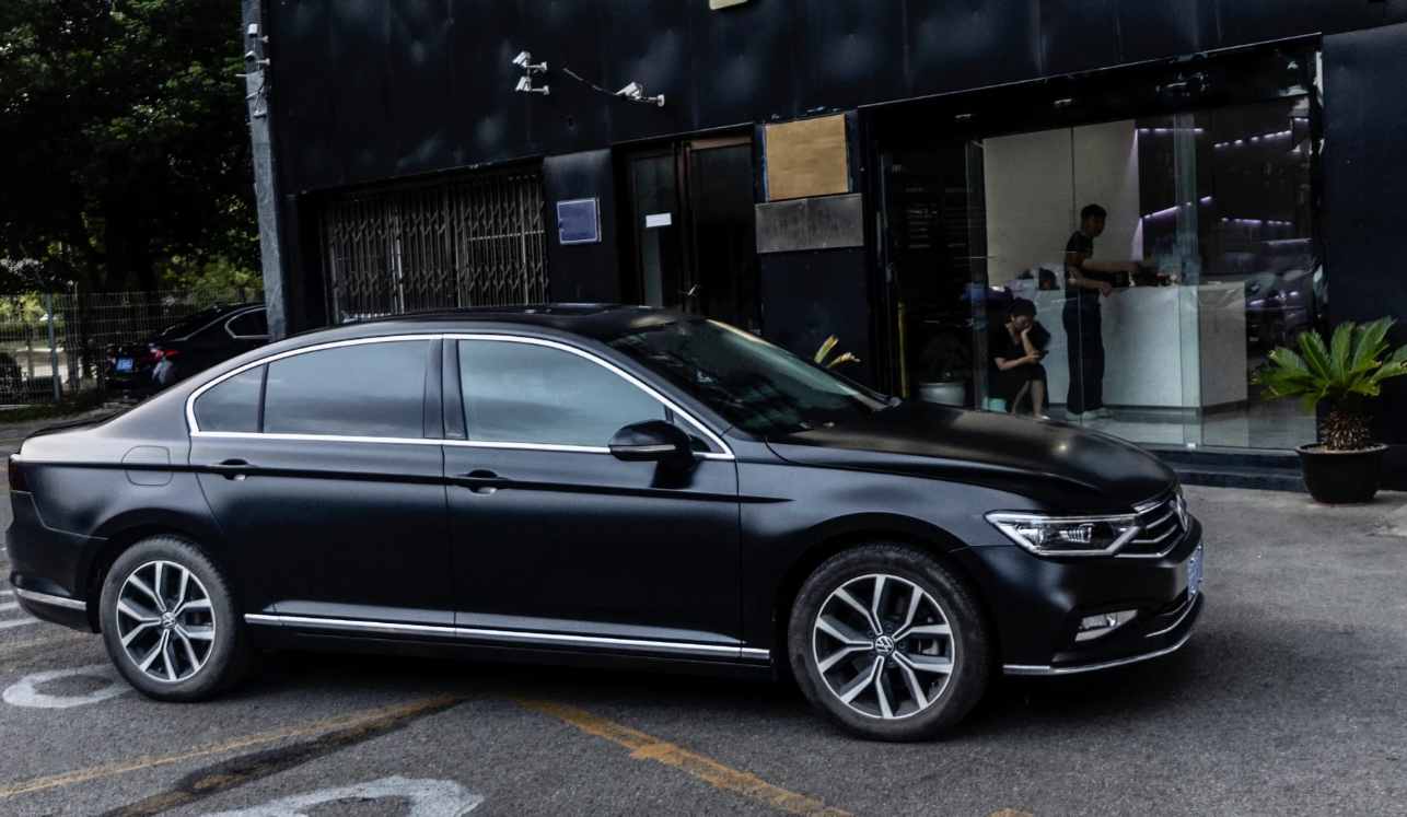 Satin Black Car Vinyl Wrap review 2