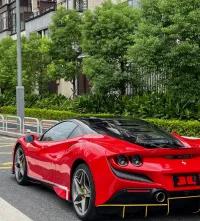 Super Gloss Ferrari Red Car Vinyl Wrap review 1