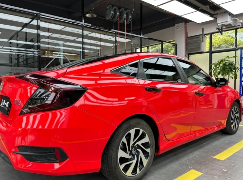 Super Gloss Ferrari Red Car Vinyl Wrap review 