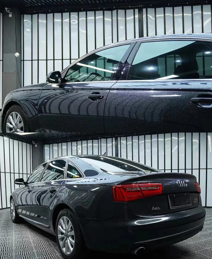 Gloss Black Diamond Car Vinyl Wrap review 1