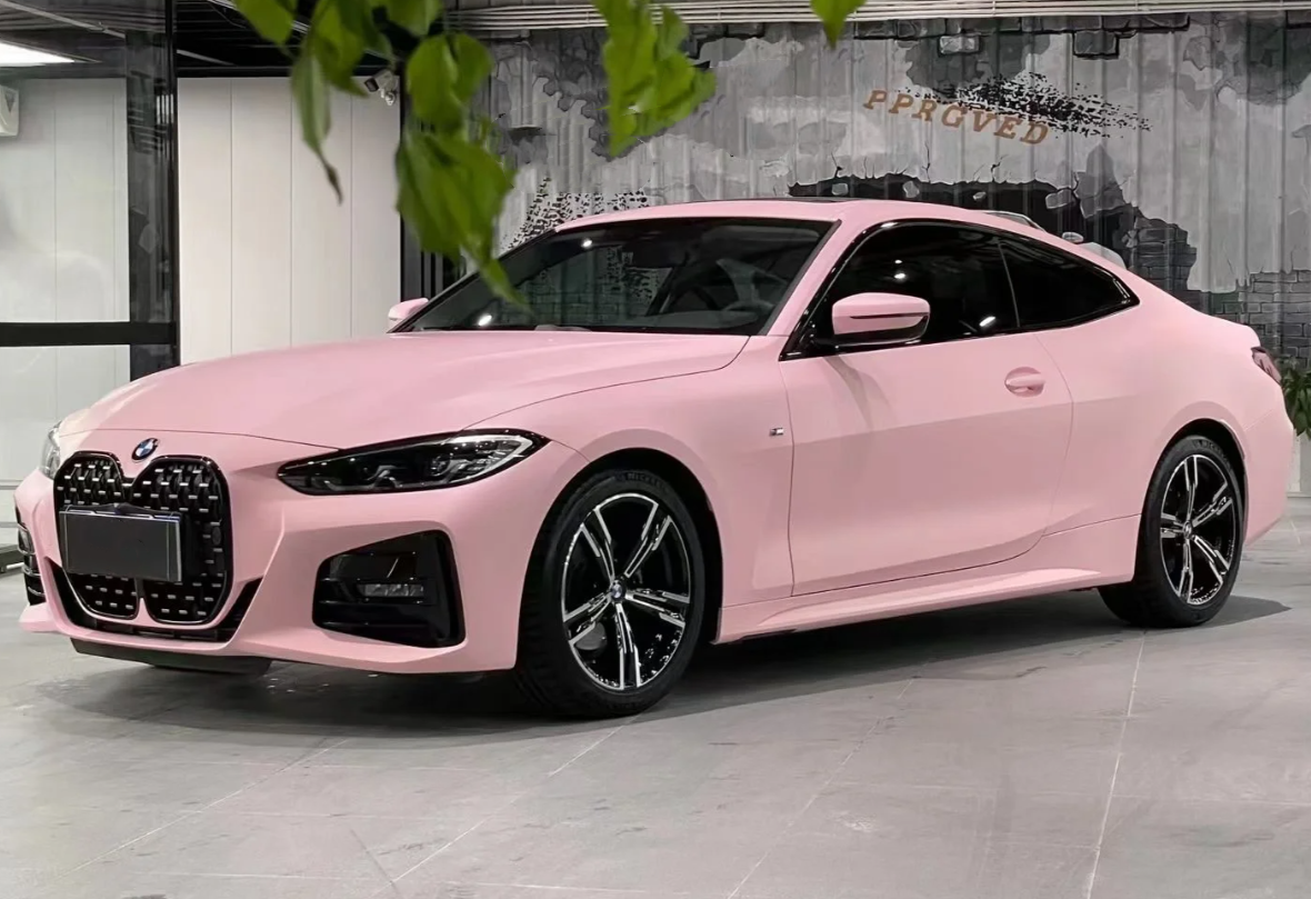  Super Matte Rose Pink Car Vinyl Wrap review 1