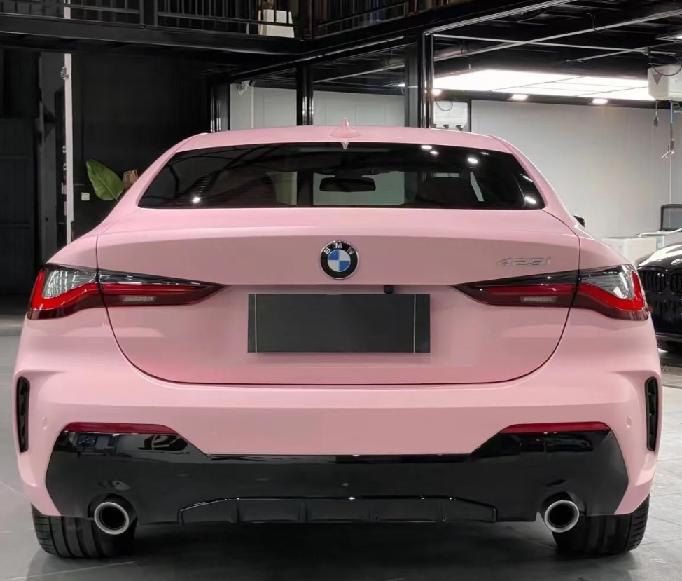  Super Matte Rose Pink Car Vinyl Wrap review 2