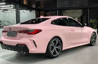  Super Matte Rose Pink Car Vinyl Wrap review 3