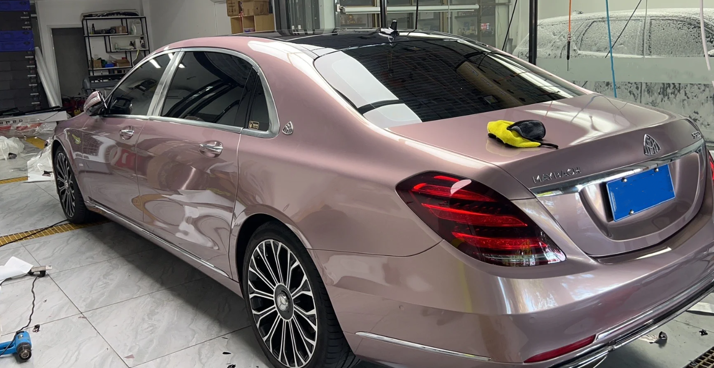 Gloss Metallic Frozen Berry Car Vinyl Wrap review Ernie Hernandez 01