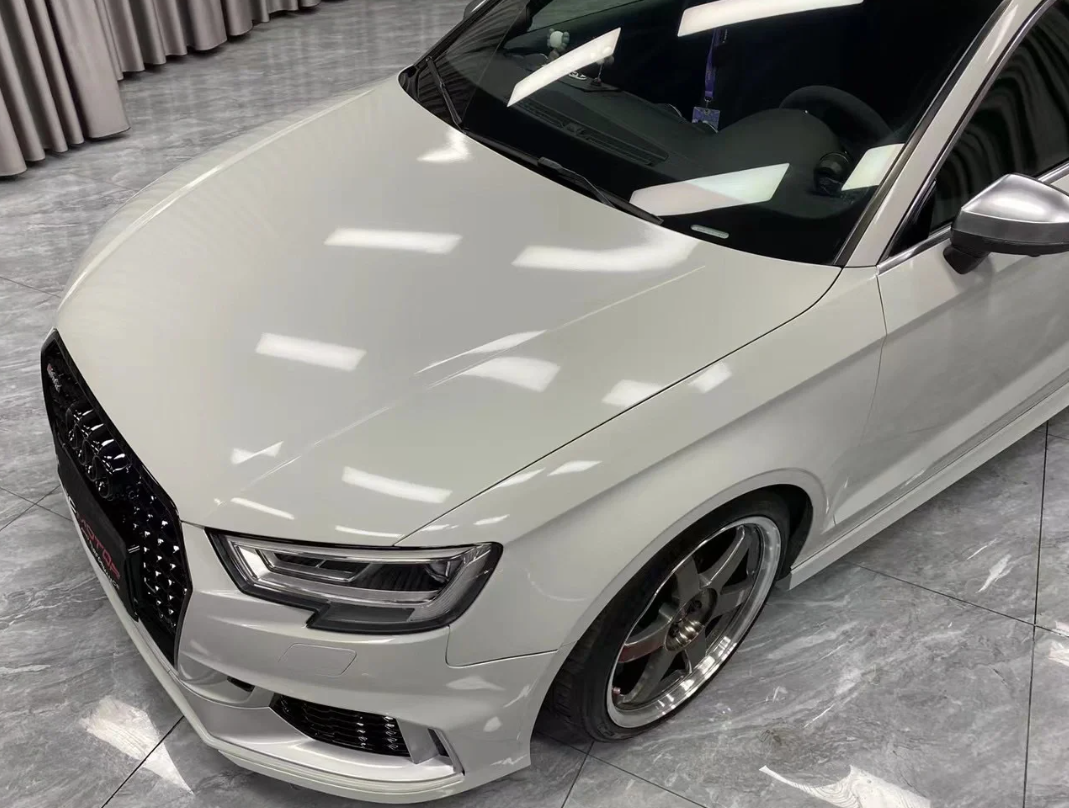 Super Gloss Ash Gray Car Vinyl Wrap review Phillip E. Lassor 01