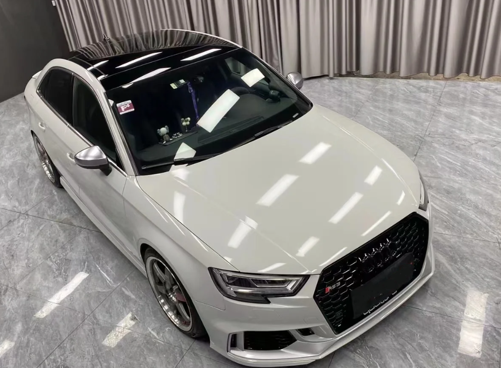 Super Gloss Ash Gray Car Vinyl Wrap review Phillip E. Lassor 05