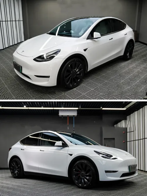 Super Gloss Crystal White Car Vinyl Wrap review 