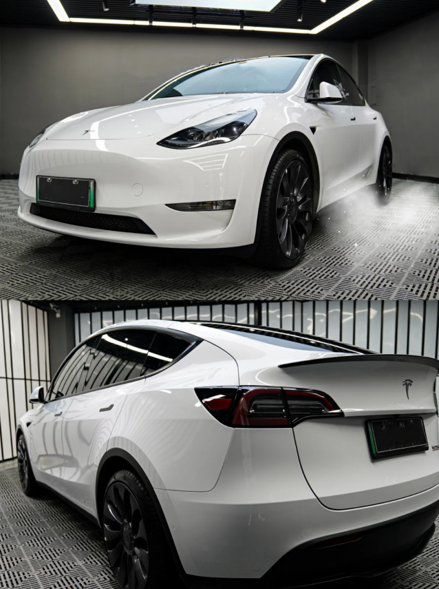 Super Gloss Crystal White Car Vinyl Wrap review 1