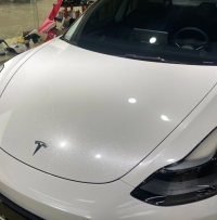 Super Gloss Diamond White Car Vinyl Wrap review 1
