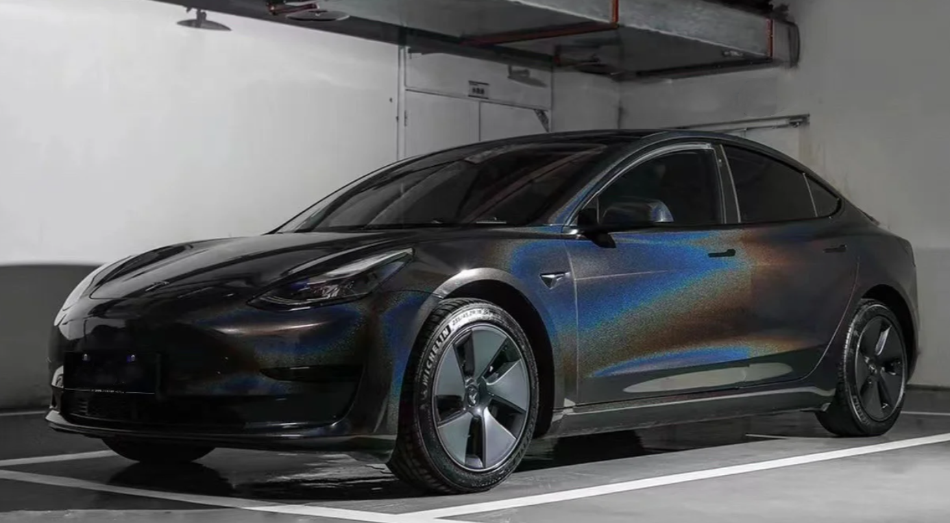 Glossy Laser Black Car Vinyl Wrap review miche laplante 01