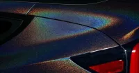 Glossy Laser Black Car Vinyl Wrap review 4